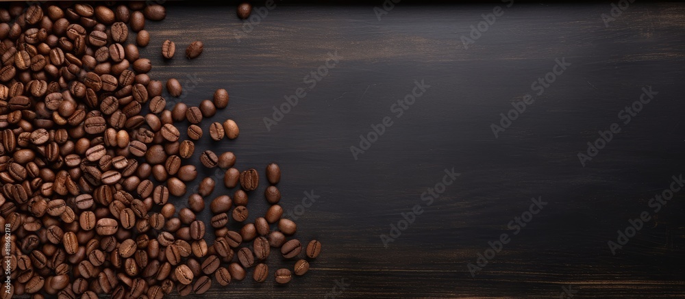Aufkleber there is a copy space image featuring a wooden background with a blank blackboard label and a pile o