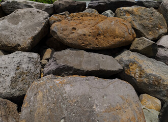 neatly arranged natural stone background