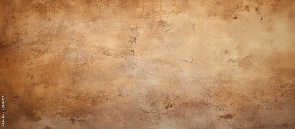 Poster an abstract brown wallpaper featuring a beautiful decorative stucco surface with copy space for desi