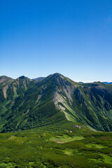 Fototapeta premium 三俣蓮華岳から鷲羽岳