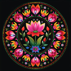 Bengali traditional folk art of Rickshaw Painting showcases motifs mandalas and Indian art