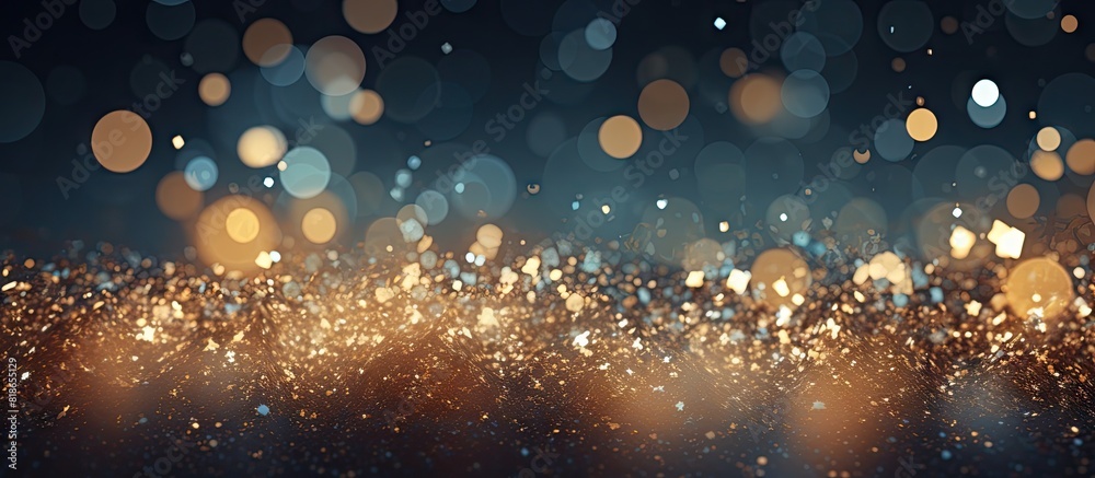 Poster Image of a background with glittering particles perfect for adding text or graphics. with copy space image. Place for adding text or design