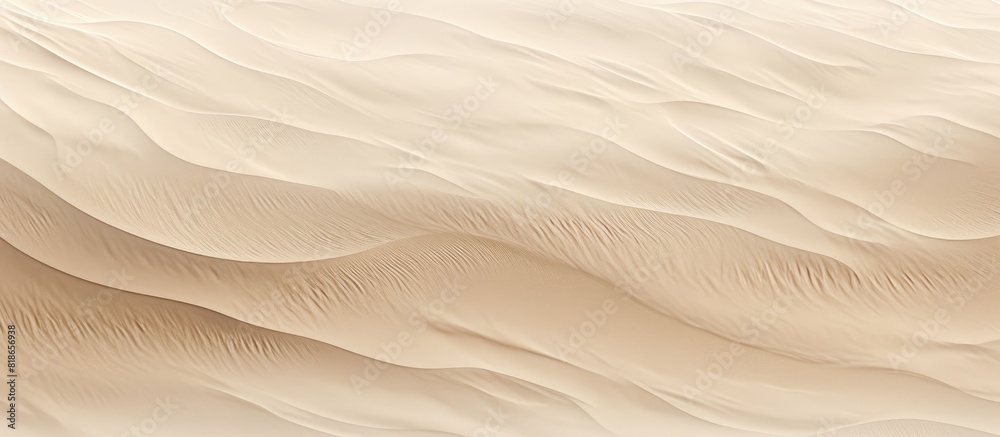 Poster Abstract background with a textured wave pattern on a sandy beach perfect for copy space image