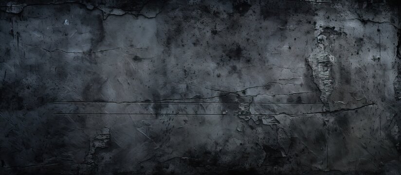 A menacing wall coated in scratches with a dark and ominous appearance featuring a grungy cement texture as a copy space image