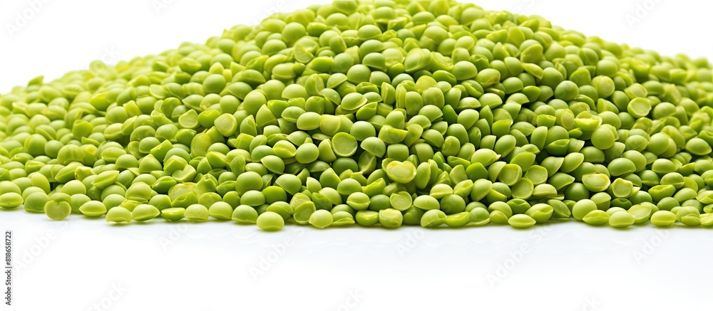 Poster a copy space image of green mung beans also known as mung dal vigna radiata green beans or moong dal