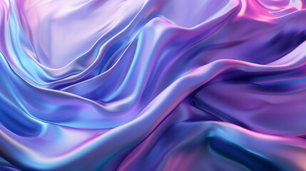 Obraz premium Blue and Purple Wavy Lines Abstract Background
