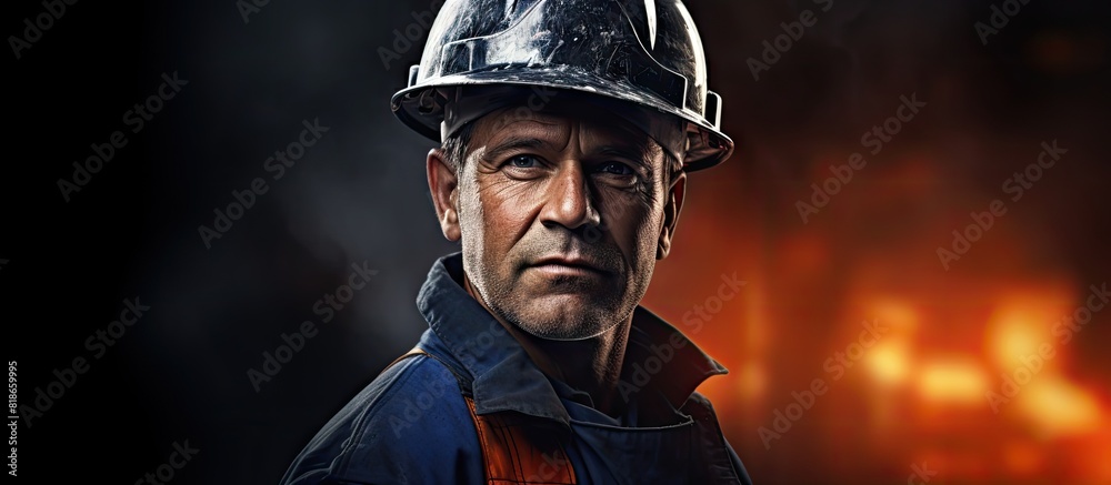 Poster A copy space image featuring a worker posing for a portrait