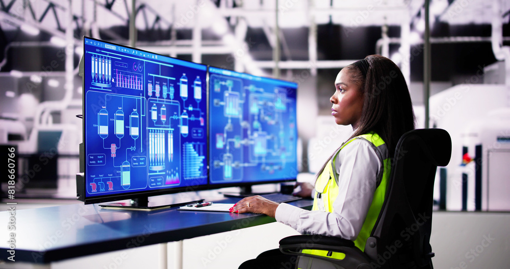 Poster Engineer Operator Using Scada System