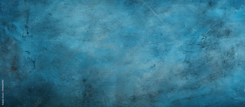 Poster An abstract grunge background featuring a blue decorative plaster texture and a vignette providing ample copy space for design elements in the image