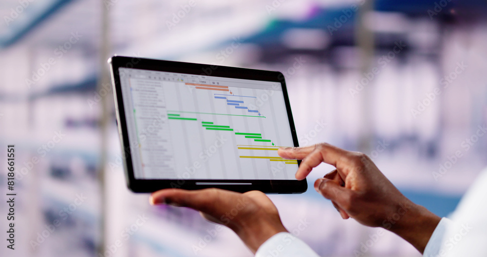 Aufkleber gantt software project document plan list