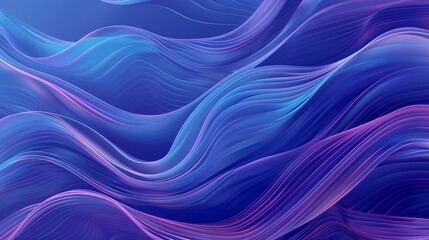 Wavy Blue and Purple Abstract Background