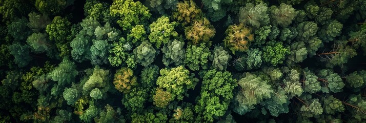 Woodland Aerial View for Nature Lovers Generative AI