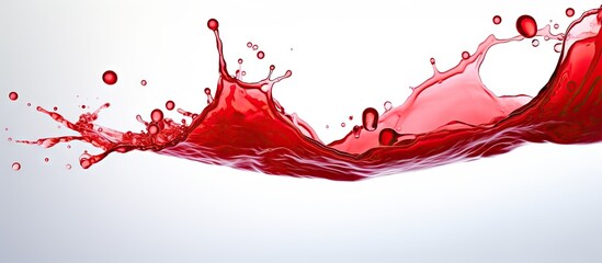 A blood tonic placed on a white background providing ample copy space for the image