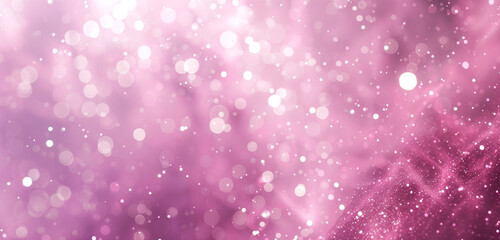 Roseate haze shimmers softly, sprinkled with celestial particles, a romantic enchantment.