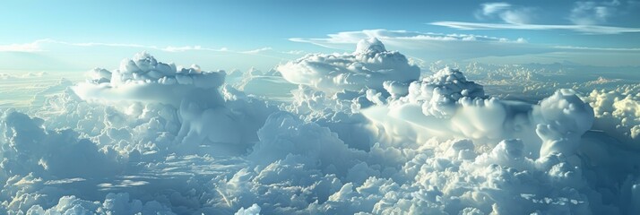 Breathtaking Cloud Formations from Above Generative AI