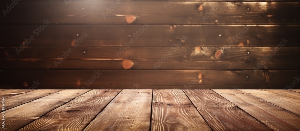 Poster concept of old wooden planks on a table or floor providing a vintage copy space image