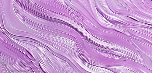Obraz premium Contemporary design featuring soft lilac wavy strokes.