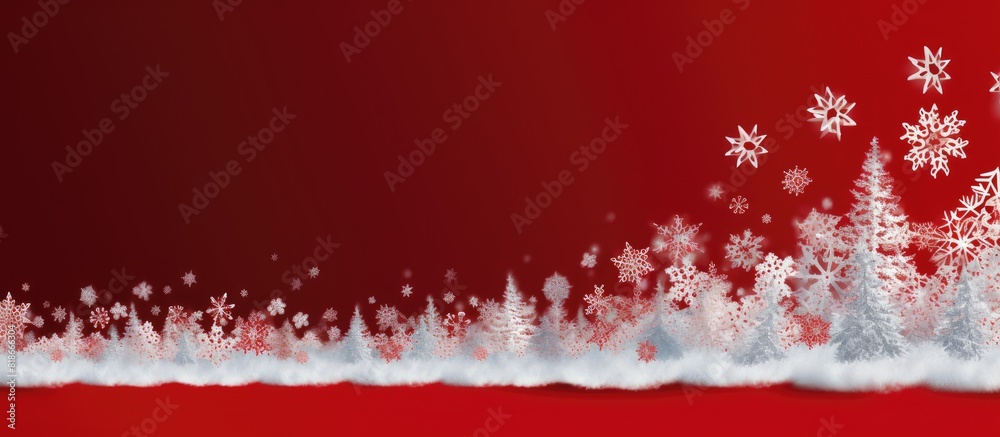 Poster a festive christmas image featuring a simple background adorned with a holiday symbol a christmas tr
