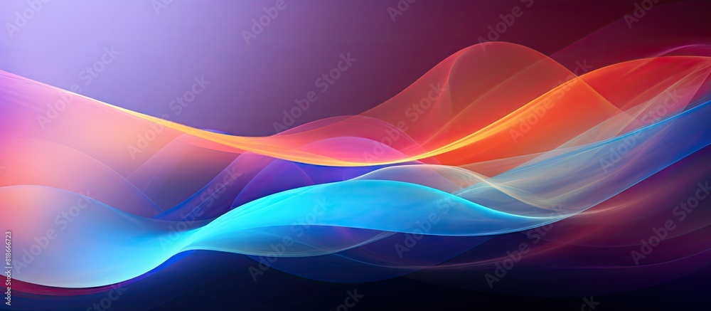 Aufkleber A contemporary and vibrant template with a blurred abstract background that provides room for an image or text. with copy space image. Place for adding text or design