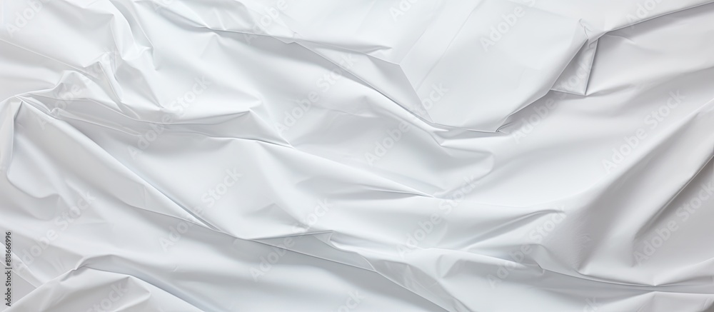 Poster A background of crumpled white paper with a textured appearance allowing room for copy space image