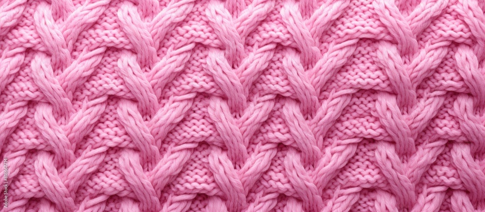 Poster A pink melange pattern adorns the textured knit sweater serving as a background element with ample copy space