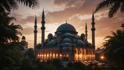 AI image generated mosque