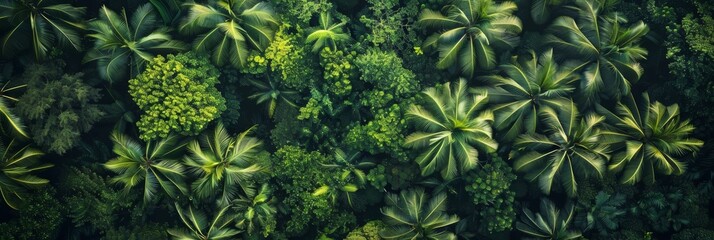 Tropical Rainforest Aerial View for Travel and Adventure Generative AI