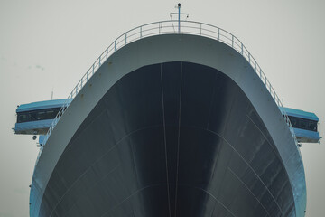 Legendary luxury ocean liner Queen Mary 2 cruiseship cruise ship at Steinwerder terminal in Hamburg...