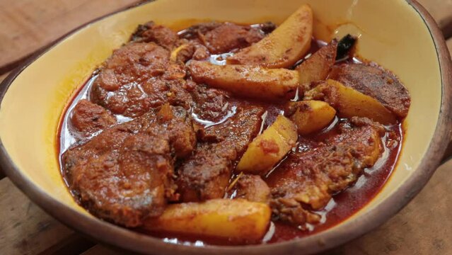 Katla curry or Katla kalia is popular Bengali dish