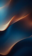 Abstract background wallpaper for phone with dark blue and brown waves