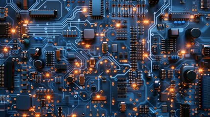 Fototapeta premium A Complex Circuit Board Design