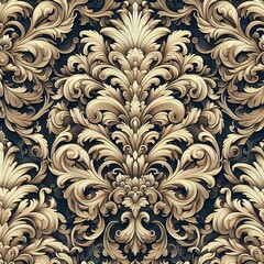 The image shows a seamless floral pattern on a black background. The flowers come in a variety of shapes and colors, including pink, yellow and blue. The flowers are evenly distributed along the black