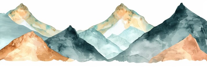 Whimsical Mountains for Nature Projects Generative AI