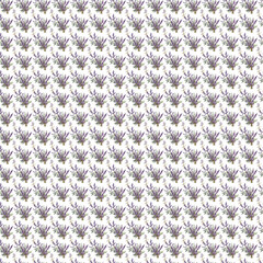 Pattern in a Provence style Lavender flowers bouqets and herbs tied with a rope. Watercolor botanical illustration. Ideal for fabric, card, wallpaper, packaging, invitation