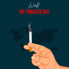 World Tobacco Day, No Smoking Day Social Media Poster Design 