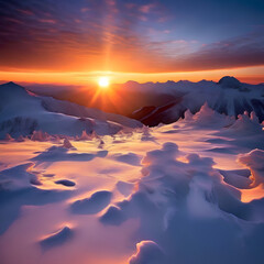 beautiful snowy view