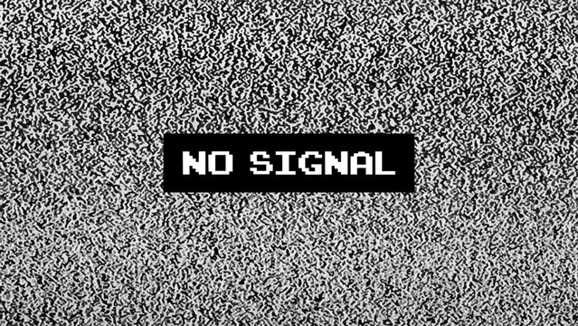 No signal TV test pattern background	