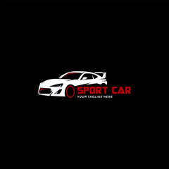 Sport Car silhouette logo. Suitable for your design need, logo, illustration, animation, etc.