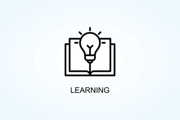 Learning Vector  Or Logo Sign Symbol Illustration