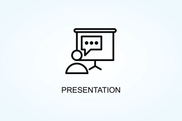 Presentation Vector  Or Logo Sign Symbol Illustration