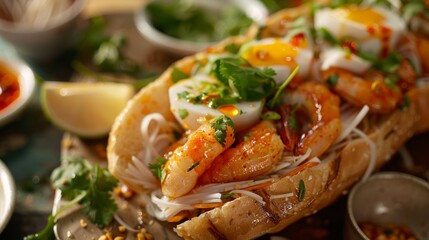 Delicious Food Close-up for Poster Design Generative AI