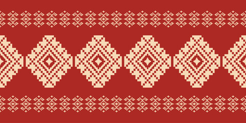 Ethnic abstract ikat art. Aztec ornament print. geometric ethnic pattern seamless color oriental. Design for background, curtain, carpet, wallpaper, clothing, wrapping, Batik