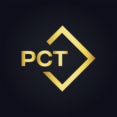 PCT logo. P C T design. White PCT letter. PCT, P C T letter logo design. P C T letter logo design in FIVE, FOUR, THREE, style. letter logo set in one artboard. P C T letter logo vector design.