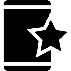 Obraz premium phone star icon