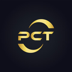 PCT logo. P C T design. White PCT letter. PCT, P C T letter logo design. P C T letter logo design in FIVE, FOUR, THREE, style. letter logo set in one artboard. P C T letter logo vector design.