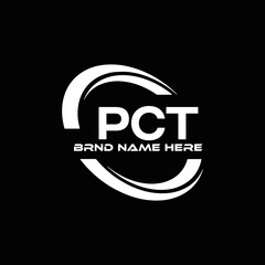 PCT logo. P C T design. White PCT letter. PCT, P C T letter logo design. P C T letter logo design in FIVE, FOUR, THREE, style. letter logo set in one artboard. P C T letter logo vector design.
