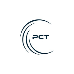 PCT logo. P C T design. White PCT letter. PCT, P C T letter logo design. P C T letter logo design in FIVE, FOUR, THREE, style. letter logo set in one artboard. P C T letter logo vector design.