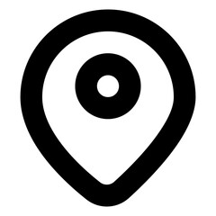 mark pin location Line Icon Fat UI 