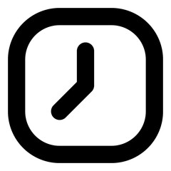 time clock Line Icon Fat UI 