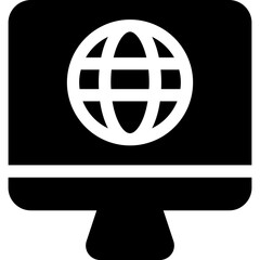 computer with connection icon